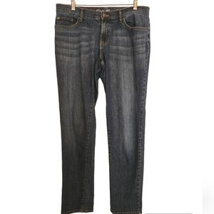 Eddie Bauer Blue Denim 5 pocket jeans Boyfriend Slim SZ 8